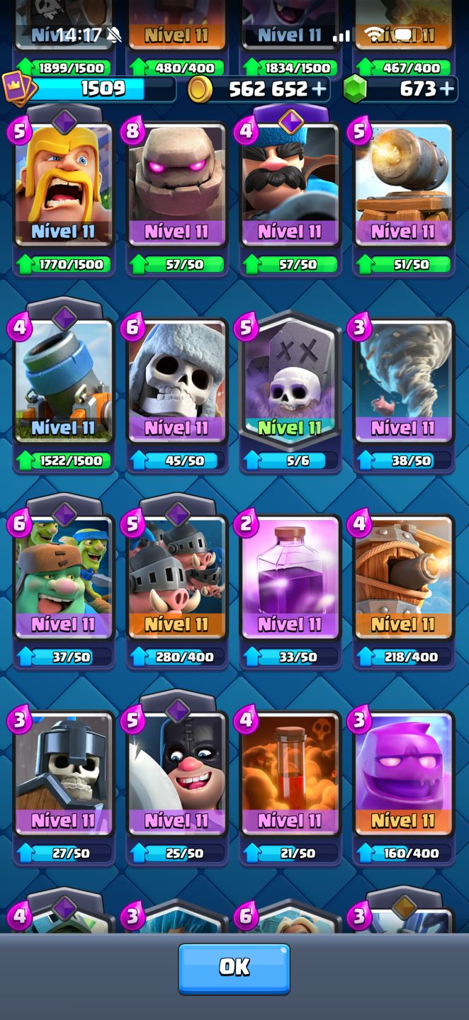 Conta clash Royale 10k troféus e 9 anos de conta