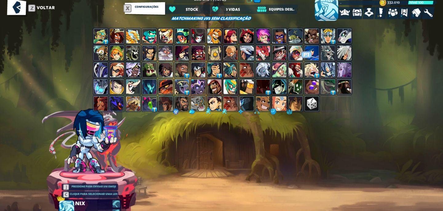 CONTA BRAWLHALLA COM 8 CROSSOVERS + SKINS + TODOS OS LEGENDS