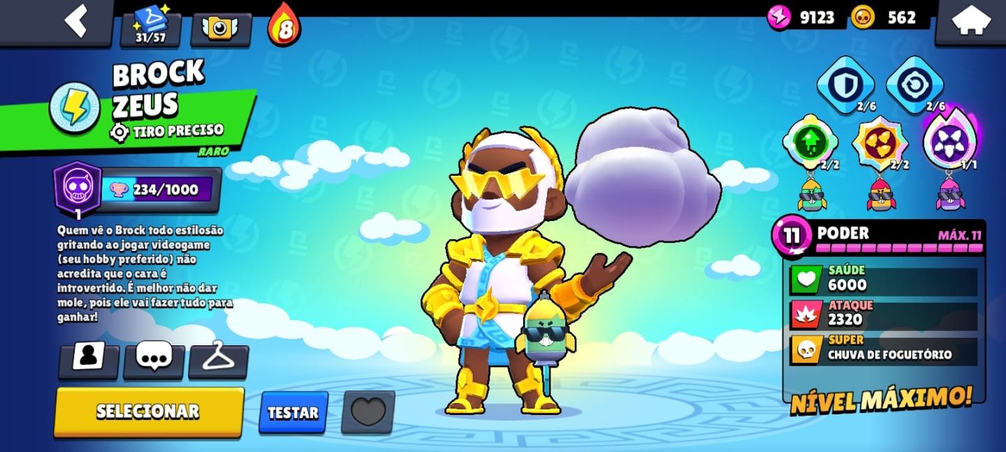 CONTA BRAWL STARS 33K+ TROFÉUS | 97 BRAWLERS | SKINS LENDÁRIAS/MÍTICAS | FULL AC