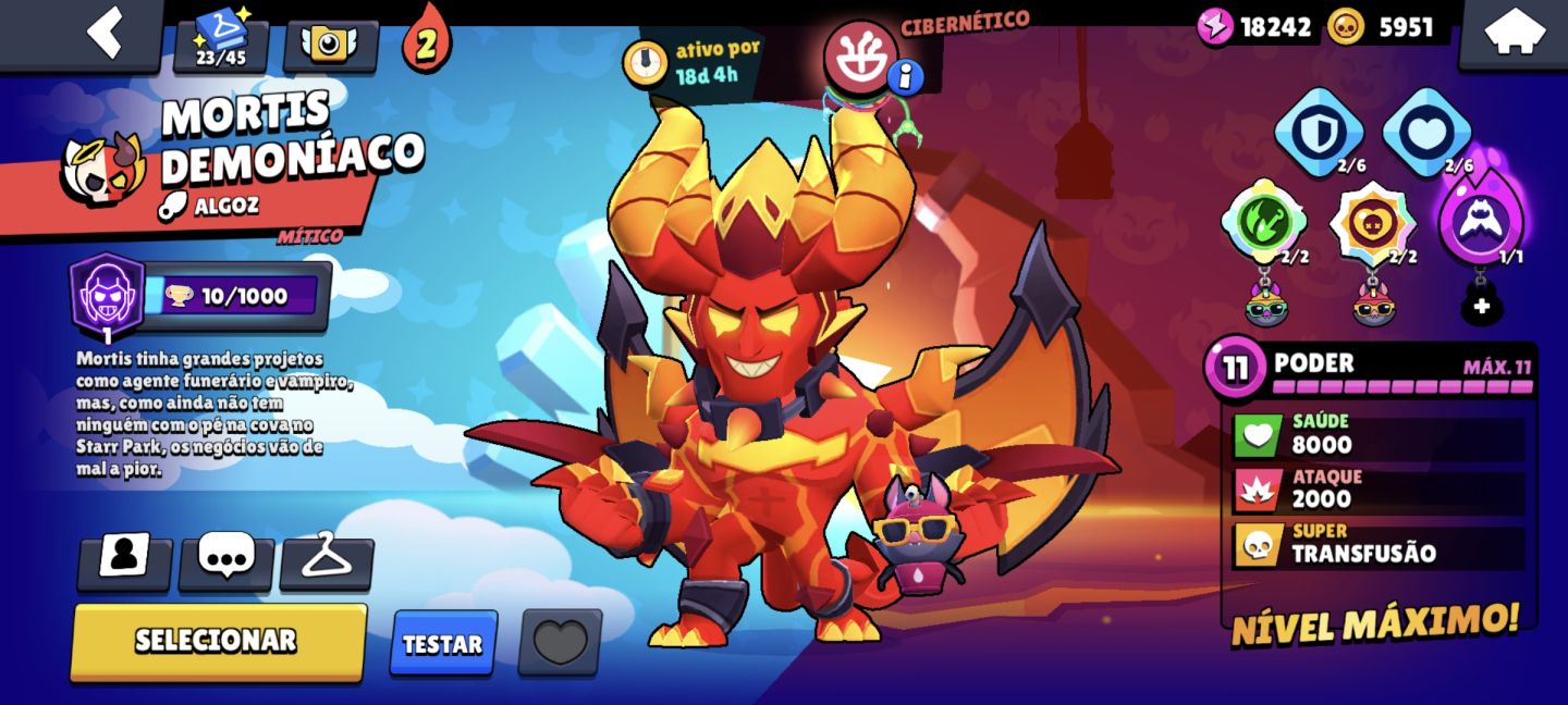 Conta brawlstars 39k troféus 169 skins