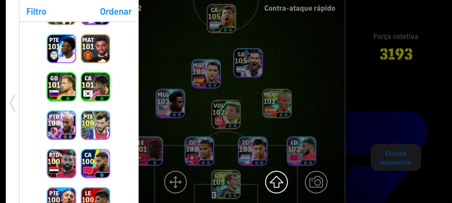 CONTA eFOOTBALL SUPER UPADA | ELENCO FORTE MUITOS CRAQUES