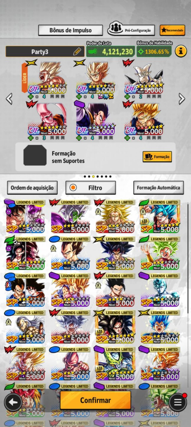 CONTA DB LEGENDS COM VARIOS ULTRAS