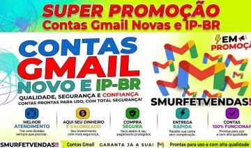 CONTAS GMAIL IP-BR /EMAILS NOTLETTERS