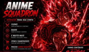 (SERVIÇOS)SUPER PROMOÇÃO ANIME SQUADRON ATÉ 65% OFF POR TEMPO LIMITADO!