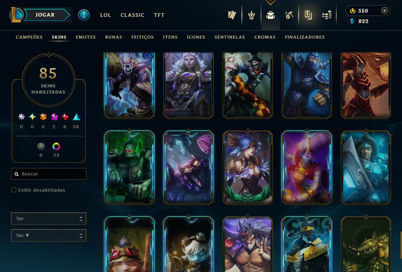 [ACESSO IMEDIATO] Ouro I em MD5 85 Skins