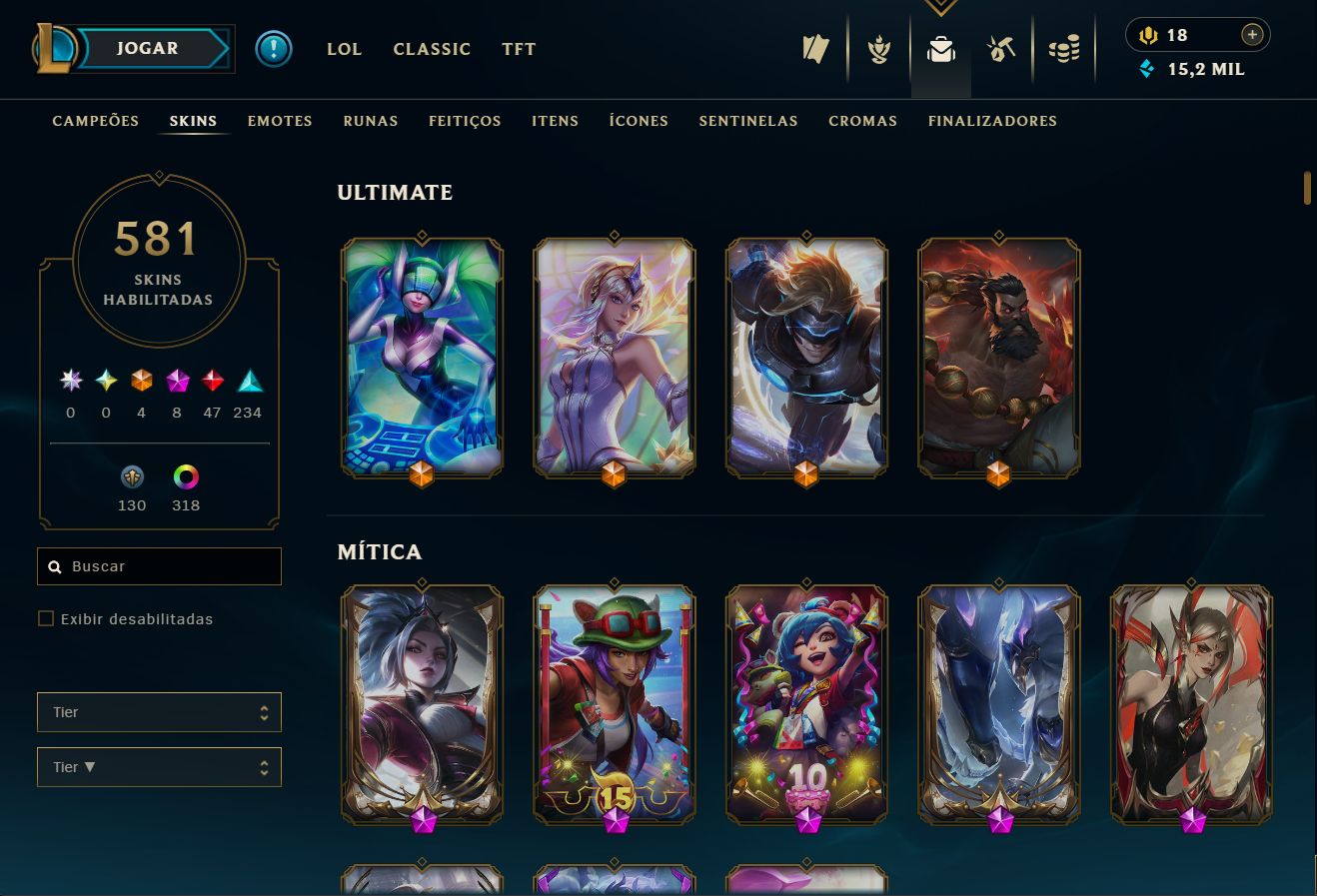Lvl 577 | 581 Skins | Bordas, Icones de 2013, e Muito Mais...