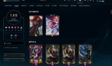 CONTA LOL LV 313 + 149 SKINS + 207 ICONES | UNRANKED [FULL ACESSO]