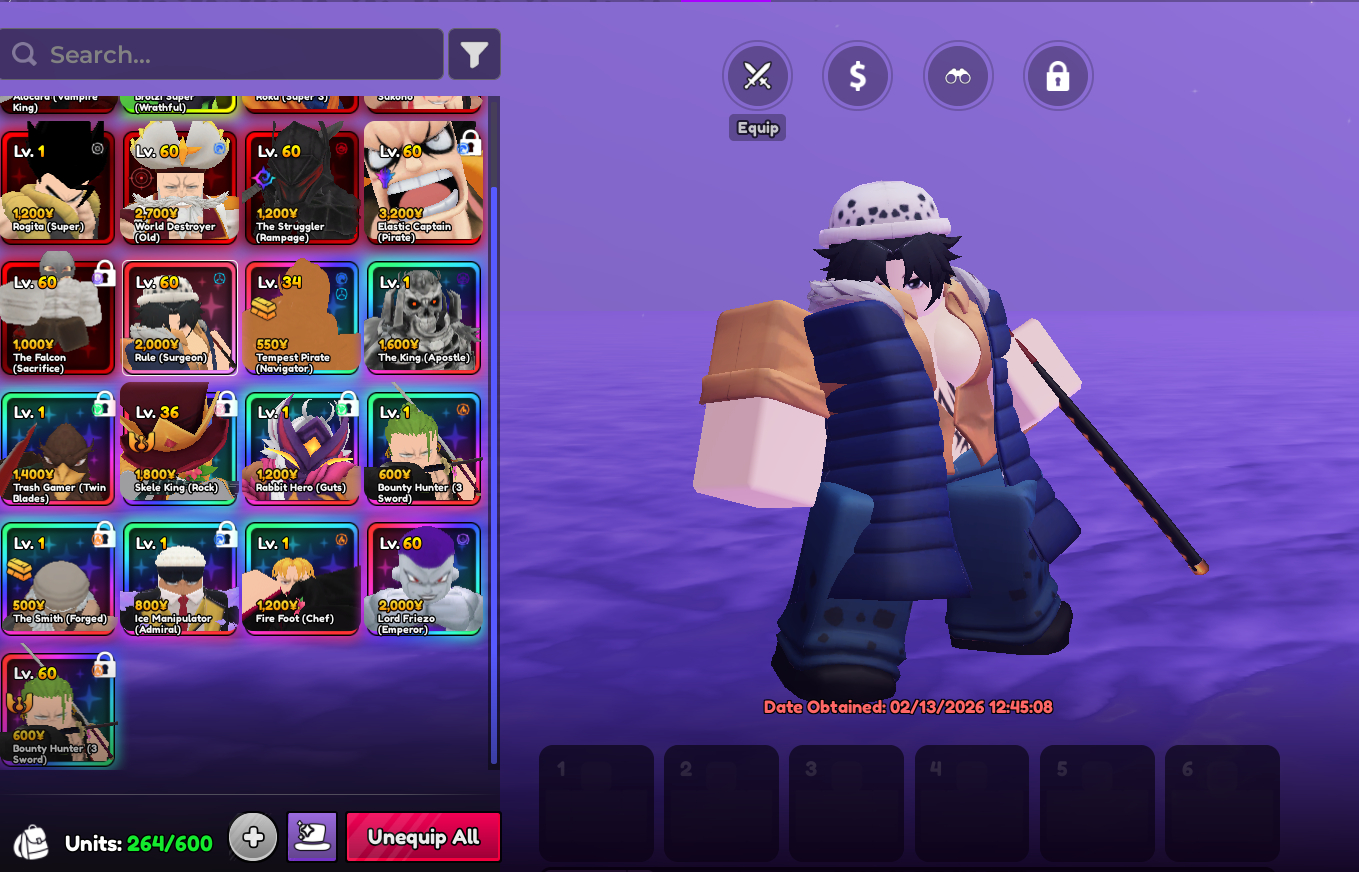CONTA ENDGAME 4 VANGUARDS - SHINY SUKUNA - AINZ (3Z+) E LUFFY MONARCA - 113 RR