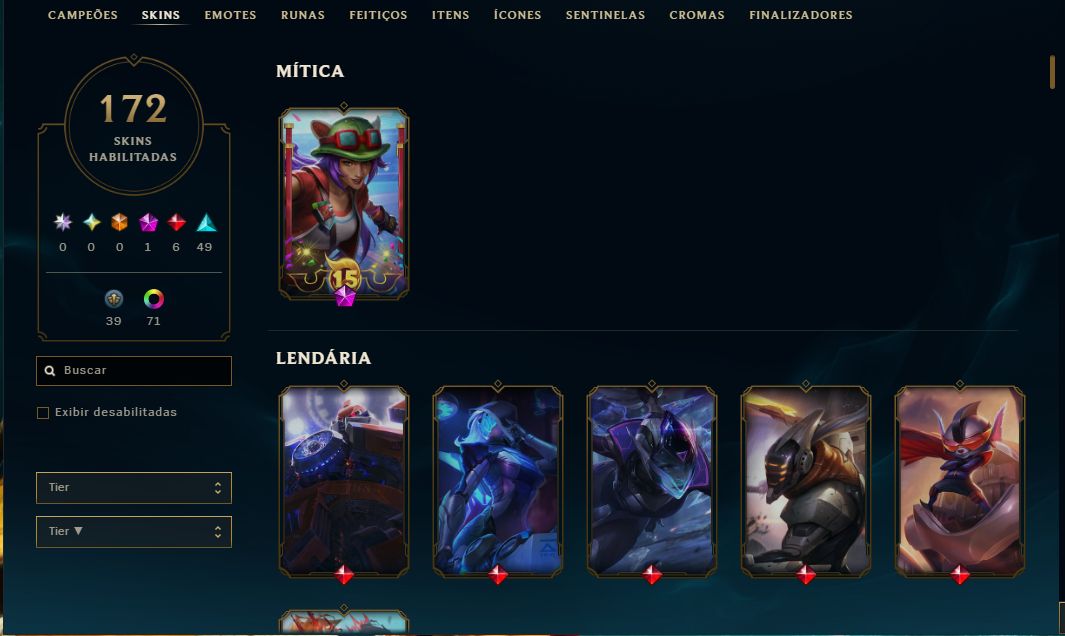 Conta LoL + Valorant + Skins Épicas
