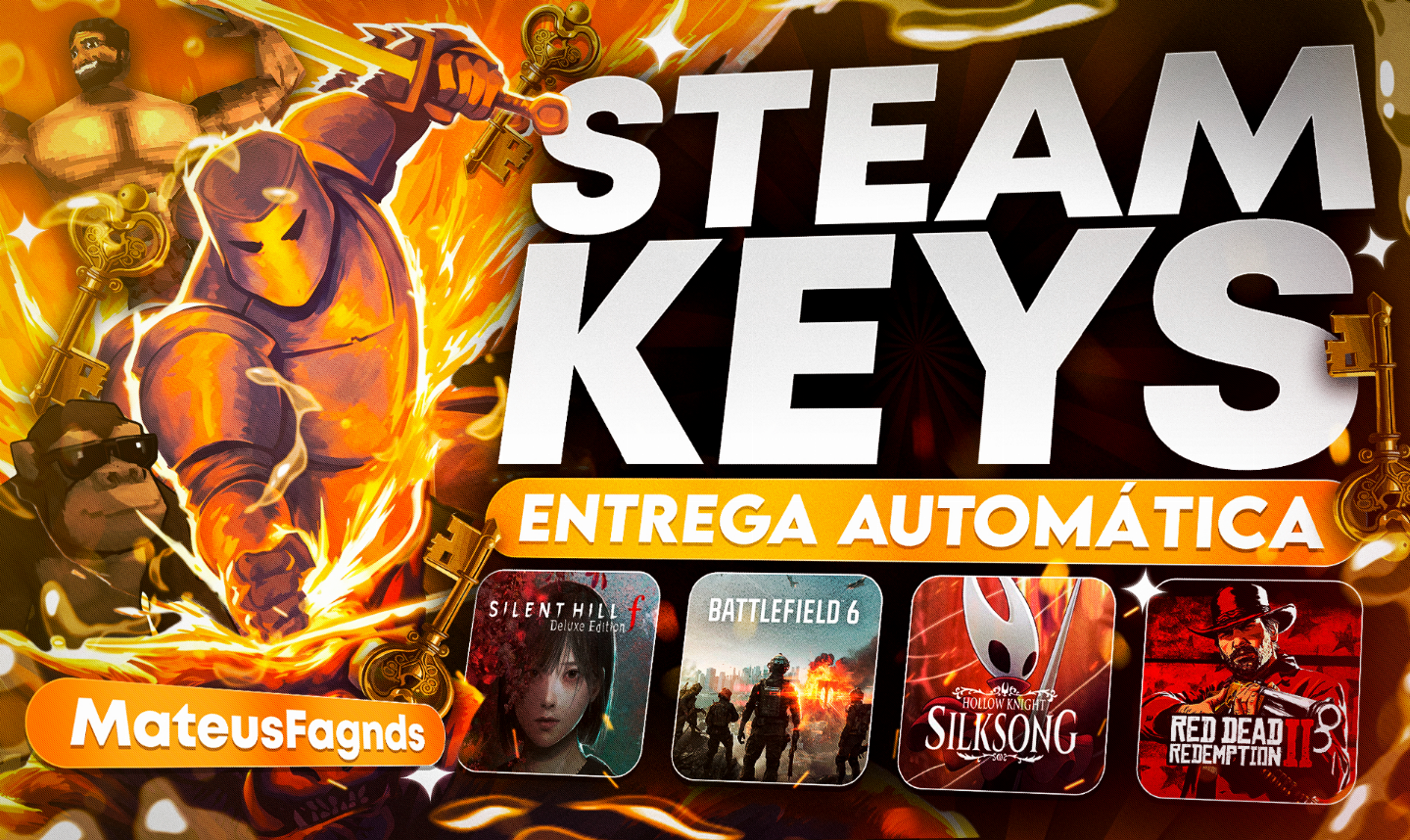 STEAM KEYS ALEATÓRIAS + JOGOS ACIMA DE R$90,00 E R$200,00 (ENVIO AUTOMÁTICO)