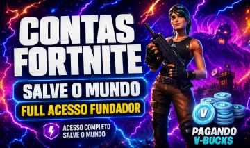 CONTAS FORTNITE SALVE O MUNDO PAGANDO VBUCKS FULL ACESSO TEM CHANCE DE VIR SKIN