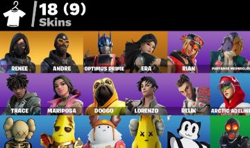 CONTA de FORTNITE 18 SKINS (MONCLER SKINS RARAS)