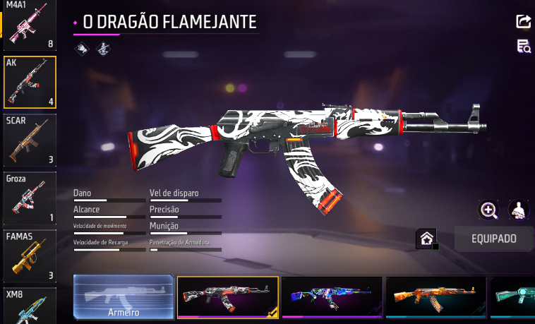 CONTA DE FREE FIRE FULL ACESSO, 8 ANOS