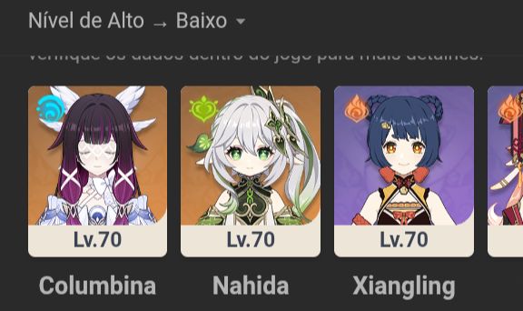 CONTA GENSHIN COLUMBINA QIQI NAHIDA AR 41