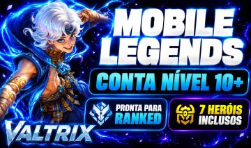 MOBILE LEGENDS | CONTA NÍVEL 10+ | 7 HERÓIS | BÔNUS TOP-UP