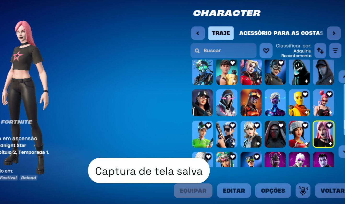 Fortnite com diversas skins!