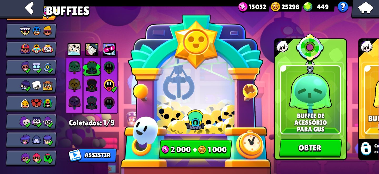 Brawl stars conta com melhores skins boa pra se iniciar