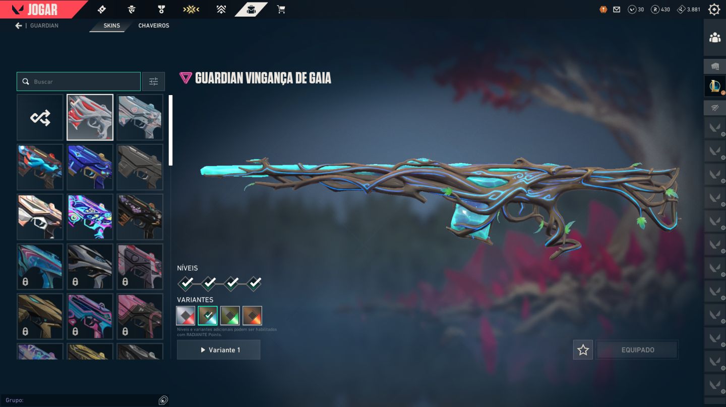 Conta do valorant com varias skins, singularidade e preludio do caos