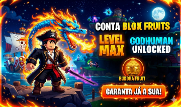 Contas de Blox Fruit,com LV2800 garantido!!!algumas ate com frutas!