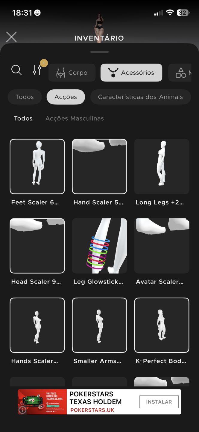 Conta de Feminina Imvu
