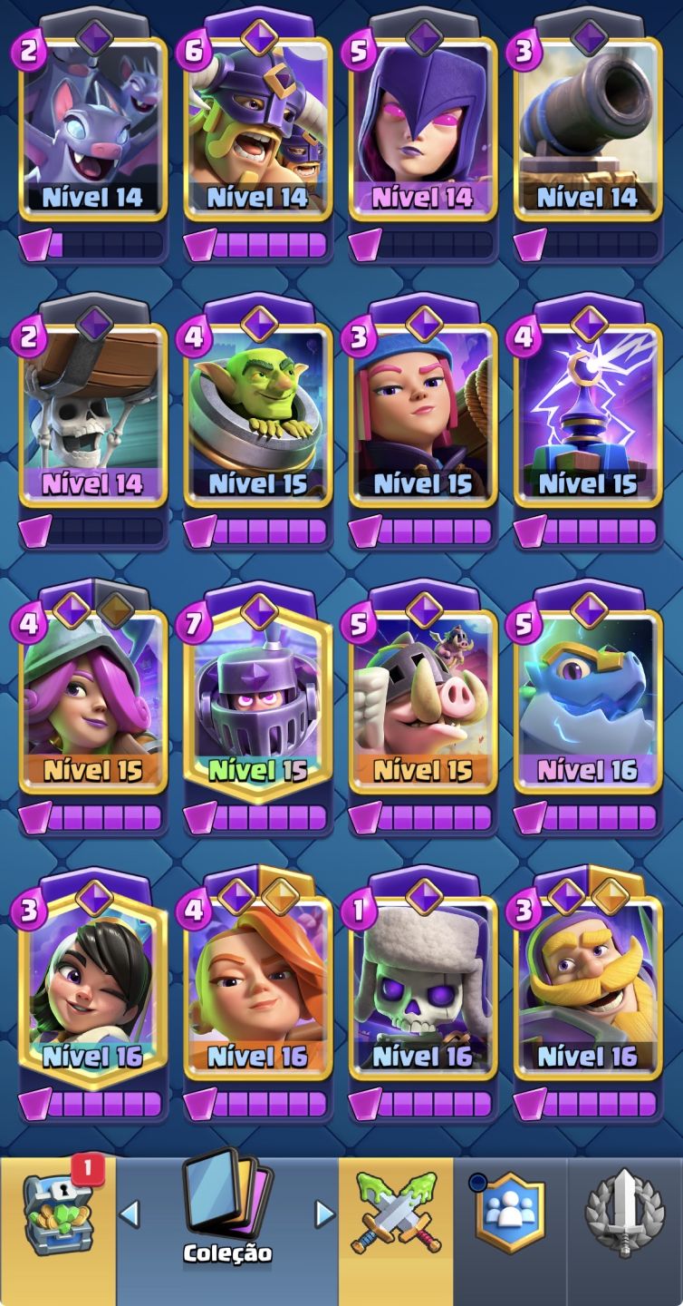 Conta Clash Royale Semi-Full, COM MAIOR CAMPEÃO, MUITOS HERÓIS E EVOLUÇÕES