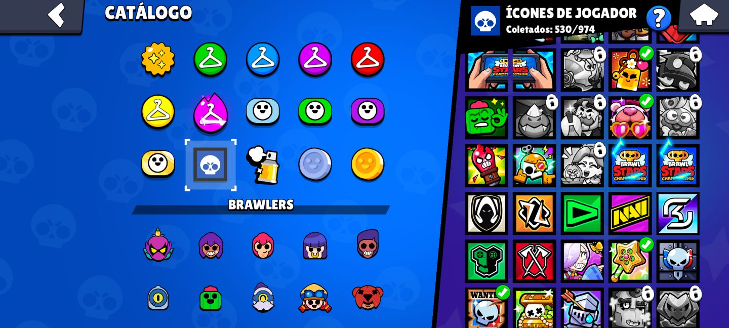Conta brawl stars super rara, Full Gold,skins e Brawlers upados