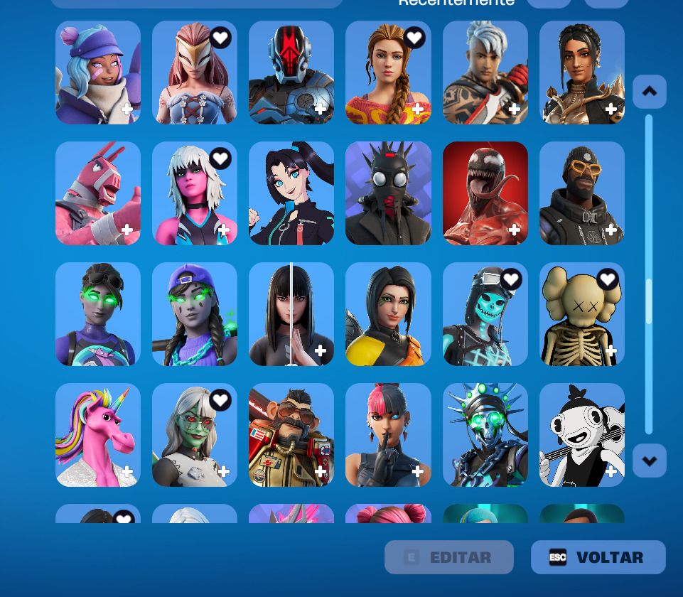 Conta epic focada no fortnite
