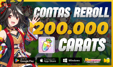 [90% DE DESCONTO] CONTAS REROLL - UMA MUSUME PRETTY DERBY | GLOBAL E JP