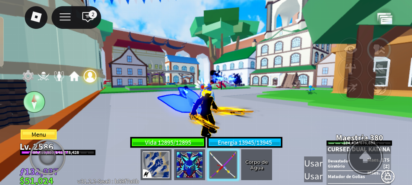 Conta Blox Fruits (LVL 2586)