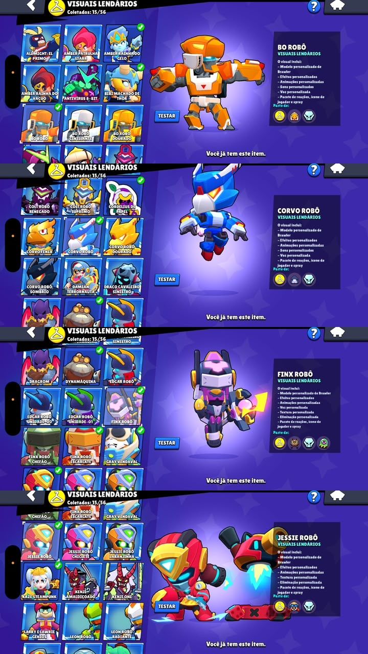 CONTA DE BRAWL STARS 90K DE TROFEUS | 107 BRAWLERS varias skins