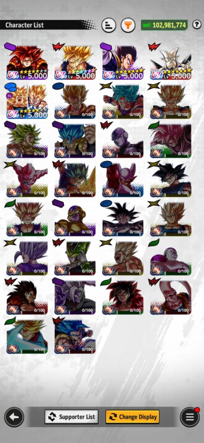 Conta DB legends level 226