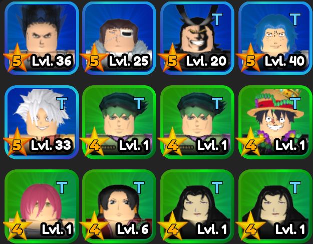 All Star Tower Defense | Serviços | Personagens