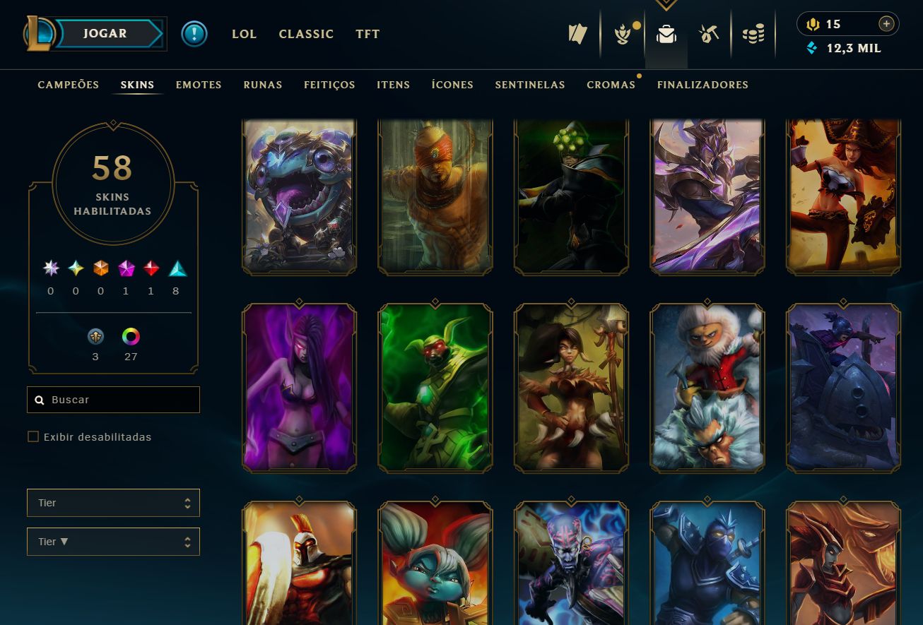 [ACESSO IMEDIATO] 70+ skins Ouro IV em MD5 MMR Buffado