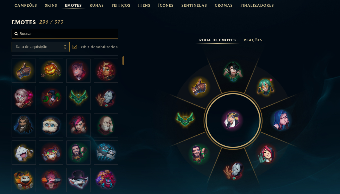 Conta lol com varias skin cara e bom mmr