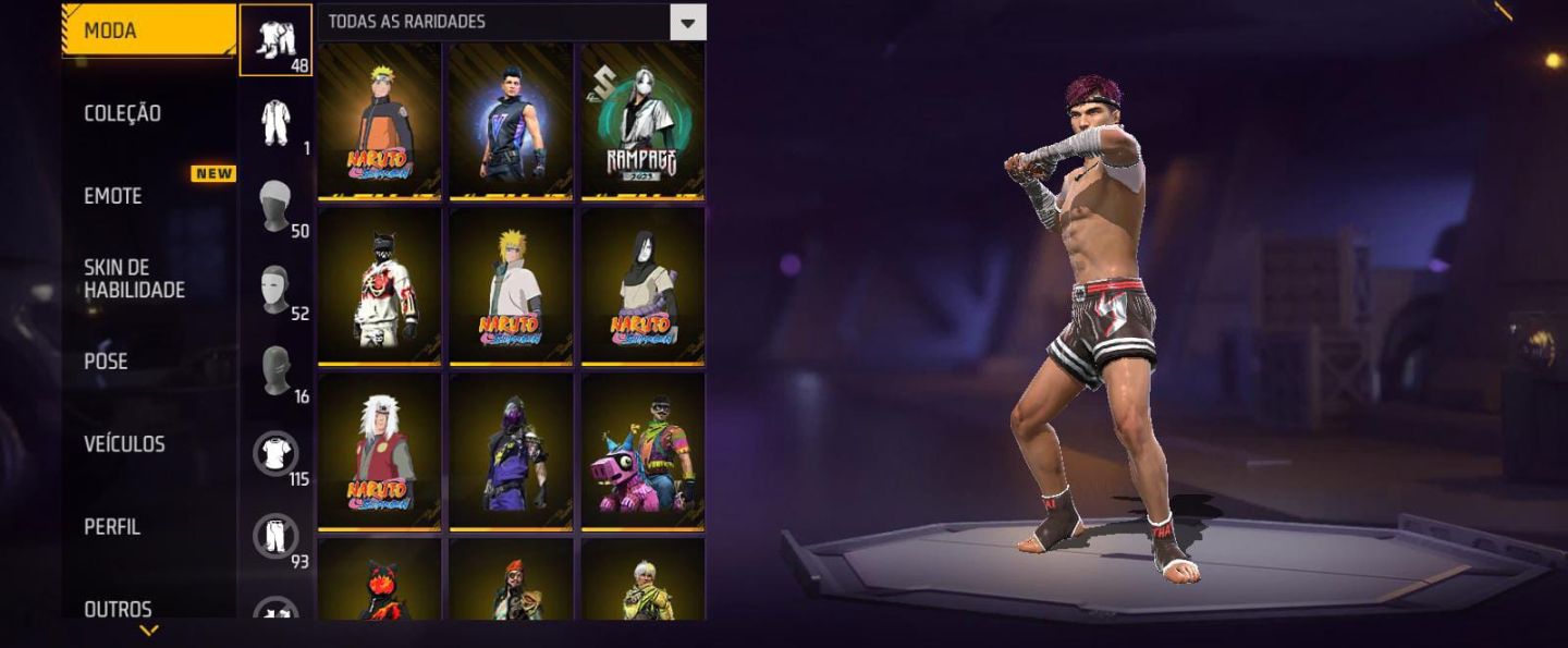 Conta level 52 com mais de 100 peita com punho gemada e simples