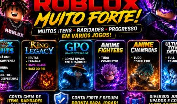 CONTA ROBLOX MUITO FORTE! | MUITOS ITENS, RARIDADES E PROGRESSO EM VÁRIOS JOG