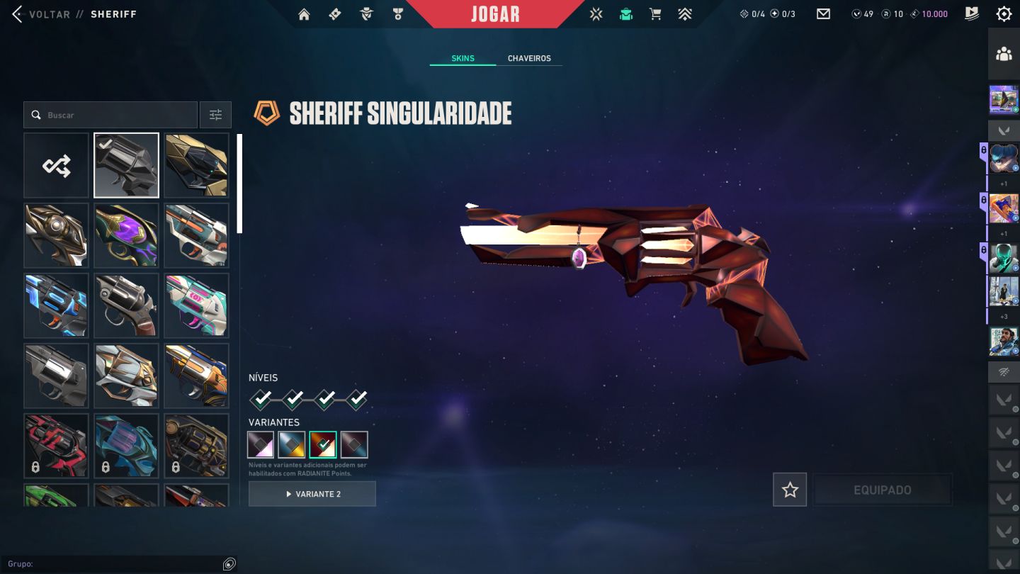 Conta de valorant com varias skins raras