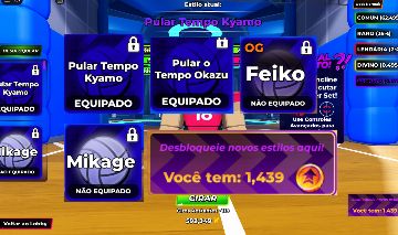 CONTA TSK+ TSO + FEIKO + MIKAGE + 1500 LUCK SPINS+ MUITO MAIS VOLLEYBALL LEGENDS