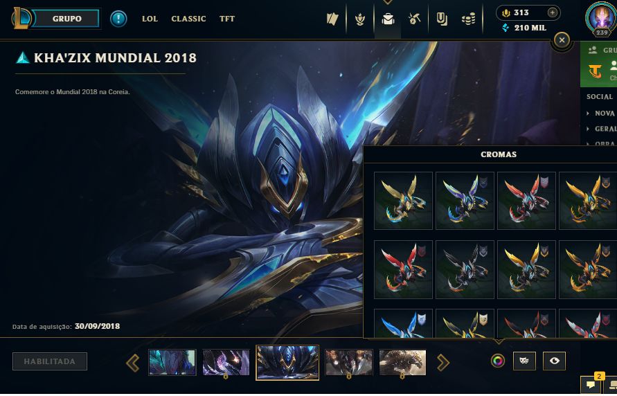 Conta League Of Legends desde 2013