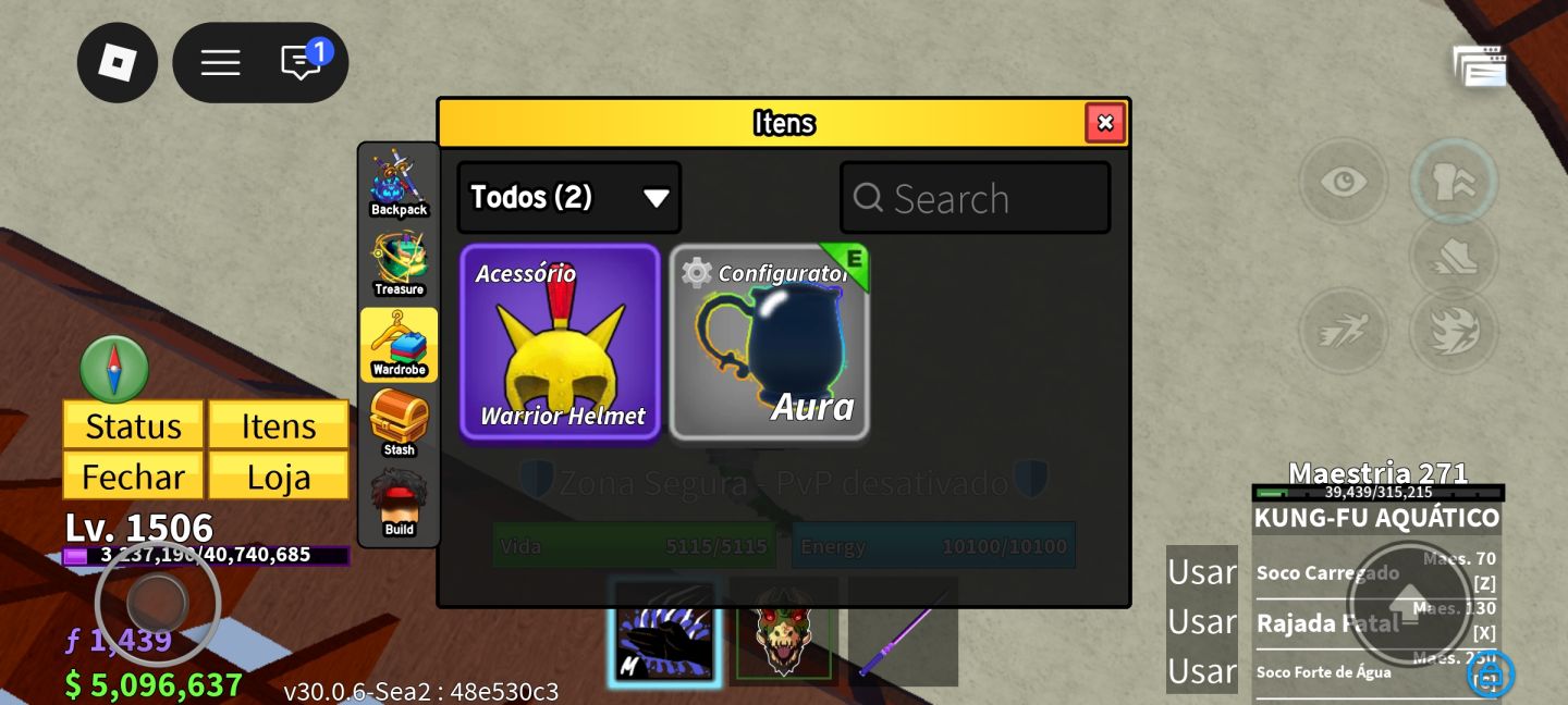 CONTA BLOX FRUITS LEVEL 1506 | T-REX USER (MAESTRIA 207) | SEA 3 DESBLOQUEADO |