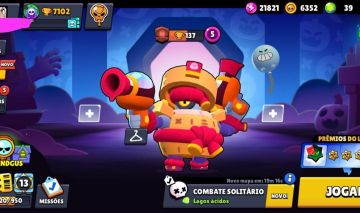 CONTA DE BRAWL STARS DE 2020 COM DARRYL DIM SUN, ANTIVÍRUS 8-BIT
