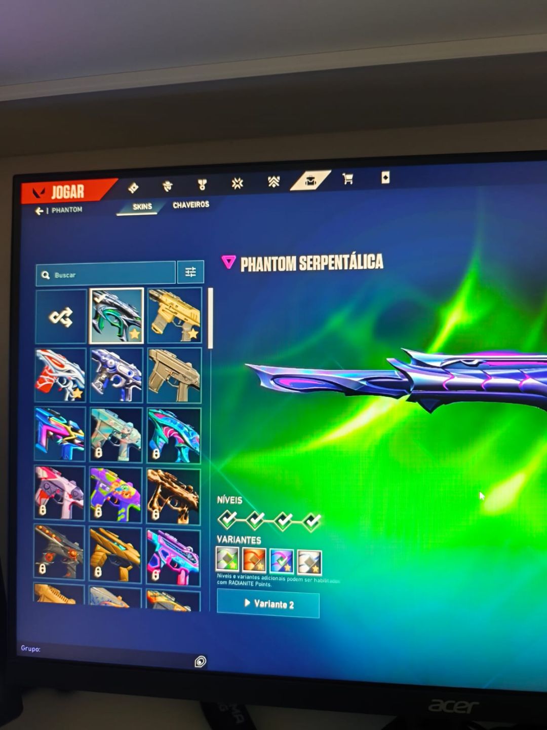 CONTA VALORANT ASCENDENTE 1/ DIVERSAS SKINS