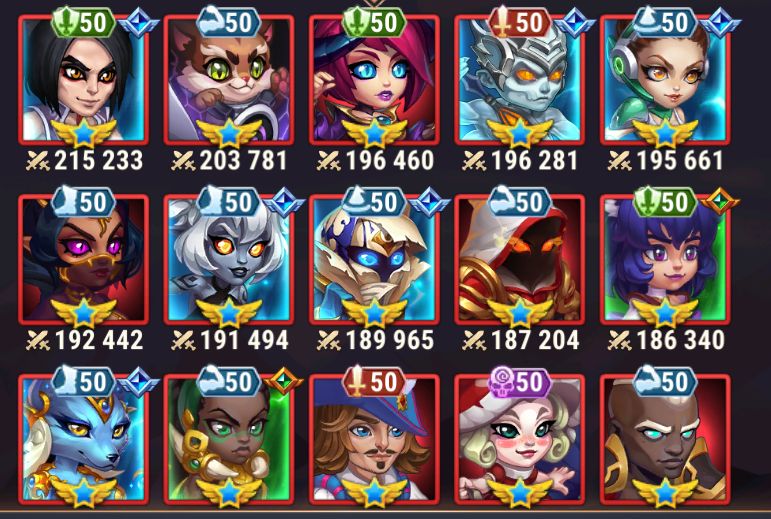 CONTA HERO WARS ALLIANCE - 13.9m de Poder