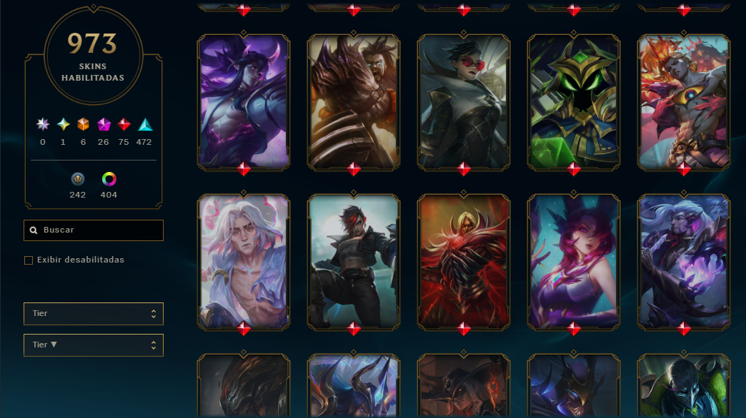 Conta lol no bronze por escolha top 12 no Brasil de level