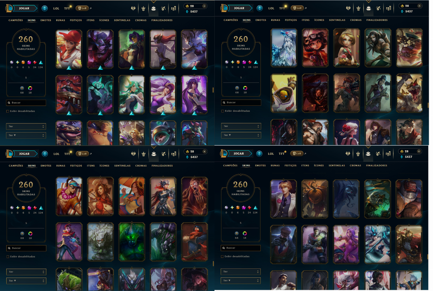 6 SKINS ULTIMATE | NIVEL 309 | GOLD III | 6 SKINS ULTIMATE | 260 SKINS NO TOTAL