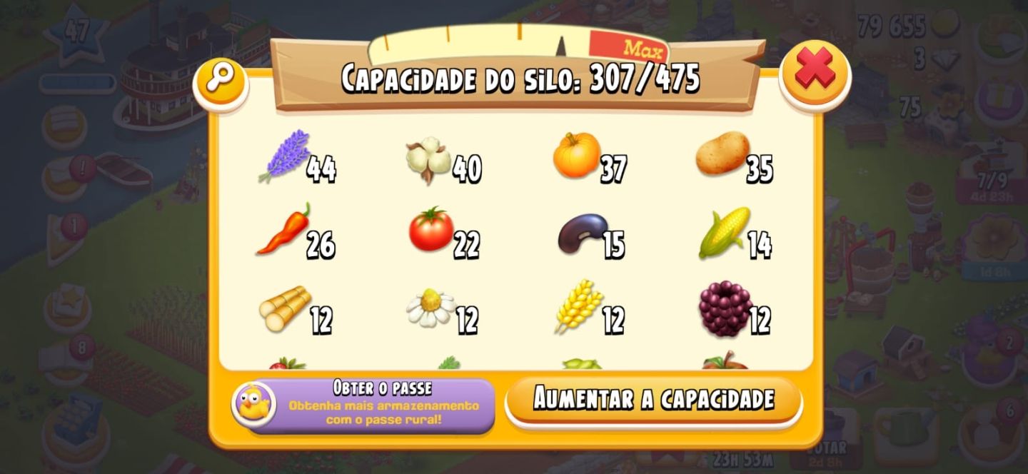 Fazendinha Hay Day - nível 47 mais informações na descrição