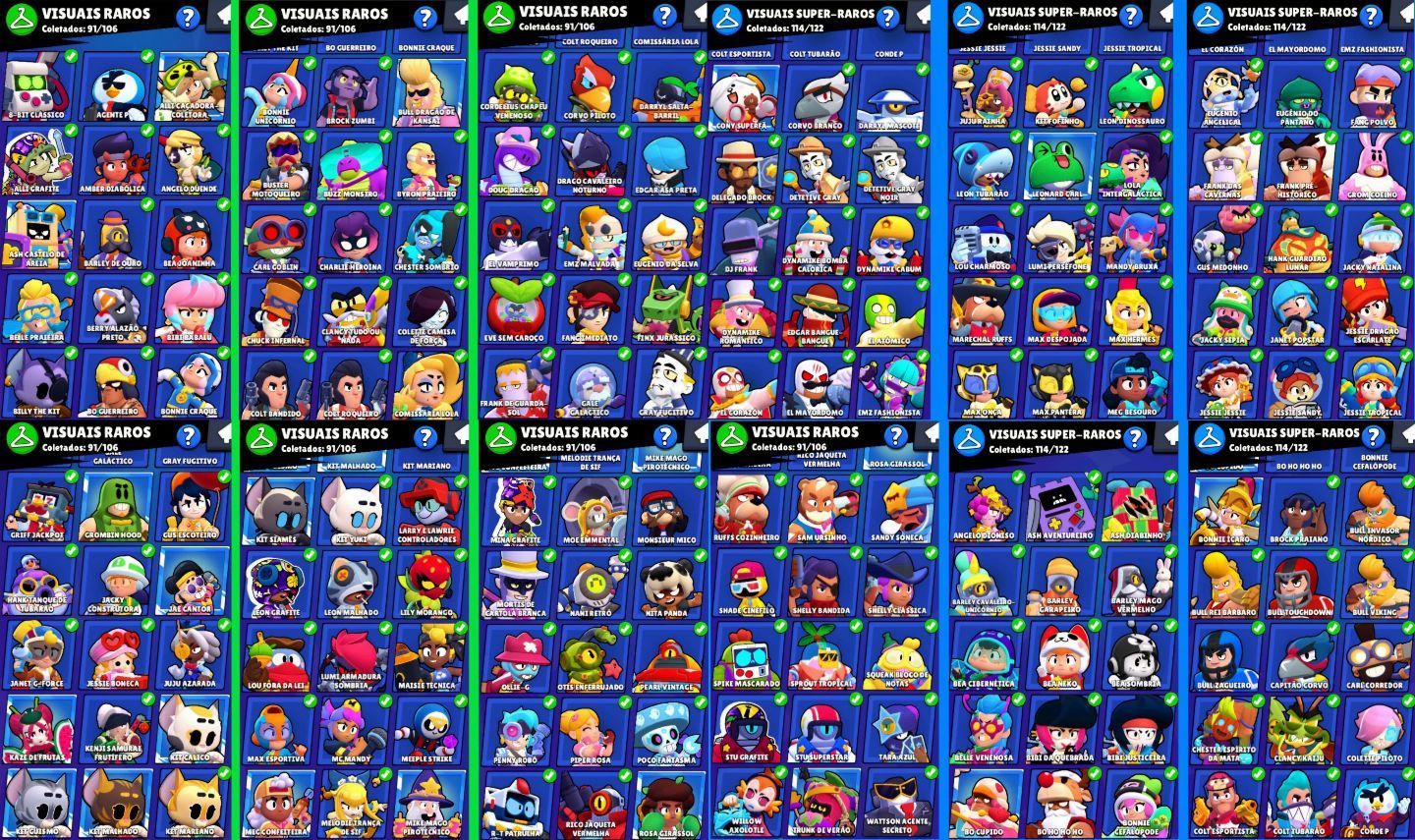 Conta Brawl Star Raro 72k