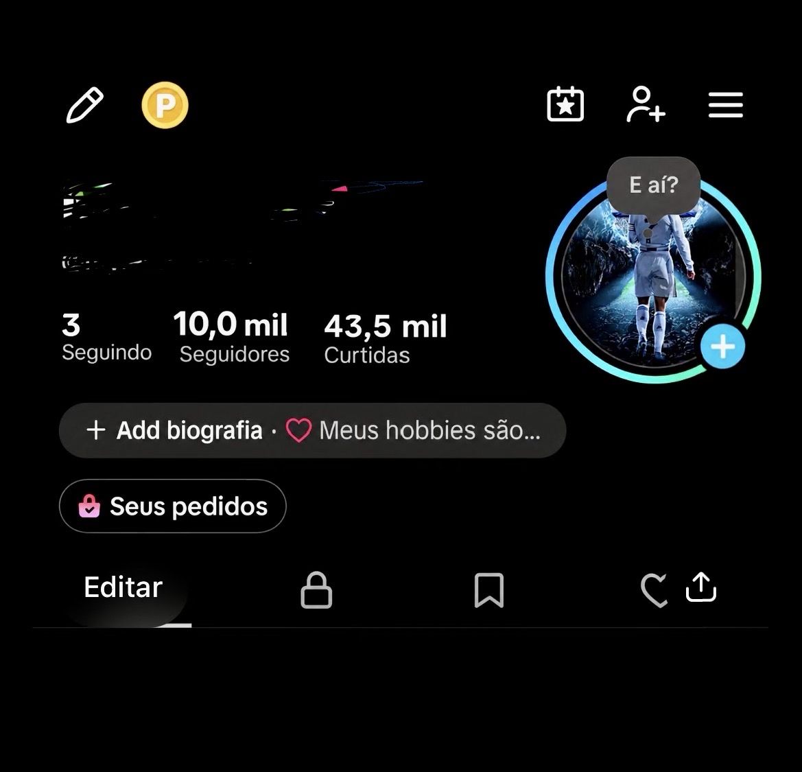 Conta tik tok 10k seguidores LIVE PC E ATIVA MONETIZAÇÃO + ALTO ENGAJAMENTO