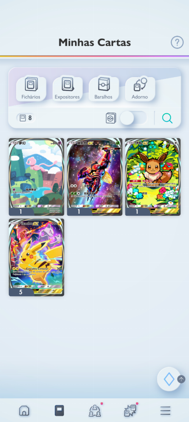 Conta Pokémon TCG - NV 36 com mais de 3k cartas, Doce Raro dourado PT BR e mais!