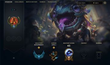 PLATINA 4 | MMR ALTO | APENAS 2 JOGOS | 2 SKINS | 51 CAMPEÕES [FULL ACESSO]